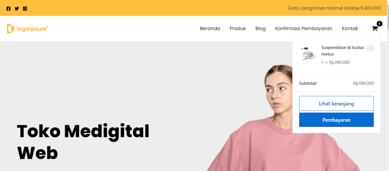 Kursus WordPress Membut Website Toko Online