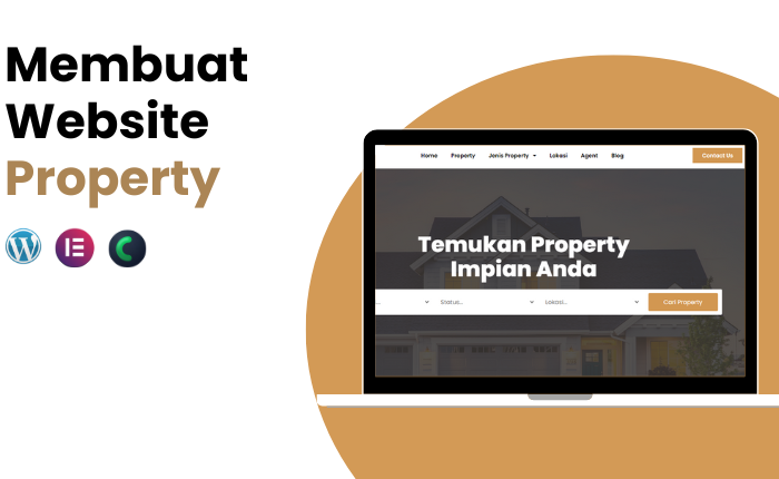 Membut website property dengan menggunakan wordpress