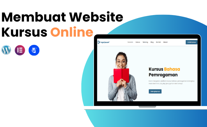 kursus membuat website kursus online dengan wordpress